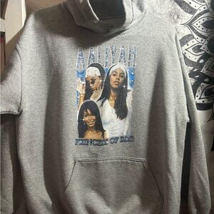 Graphic Hoodie with Singer Aaliyah Size Small.